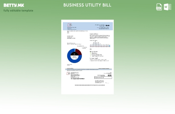 Сметка за комунални услуги за деловна електрична енергија на САД AEP Тексас